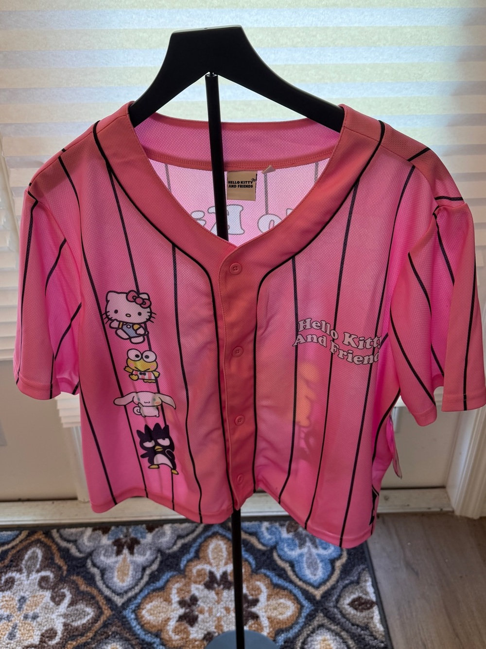Hello Kitty Pink Striped Ladies Jersey